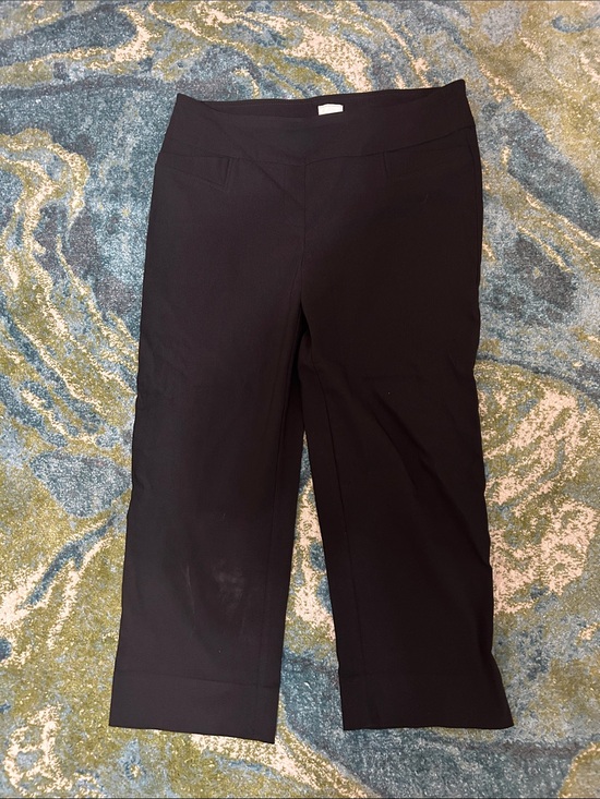 Zac & Rachel Pants - Zac & Rachel Black Cropped Ponte Capris
